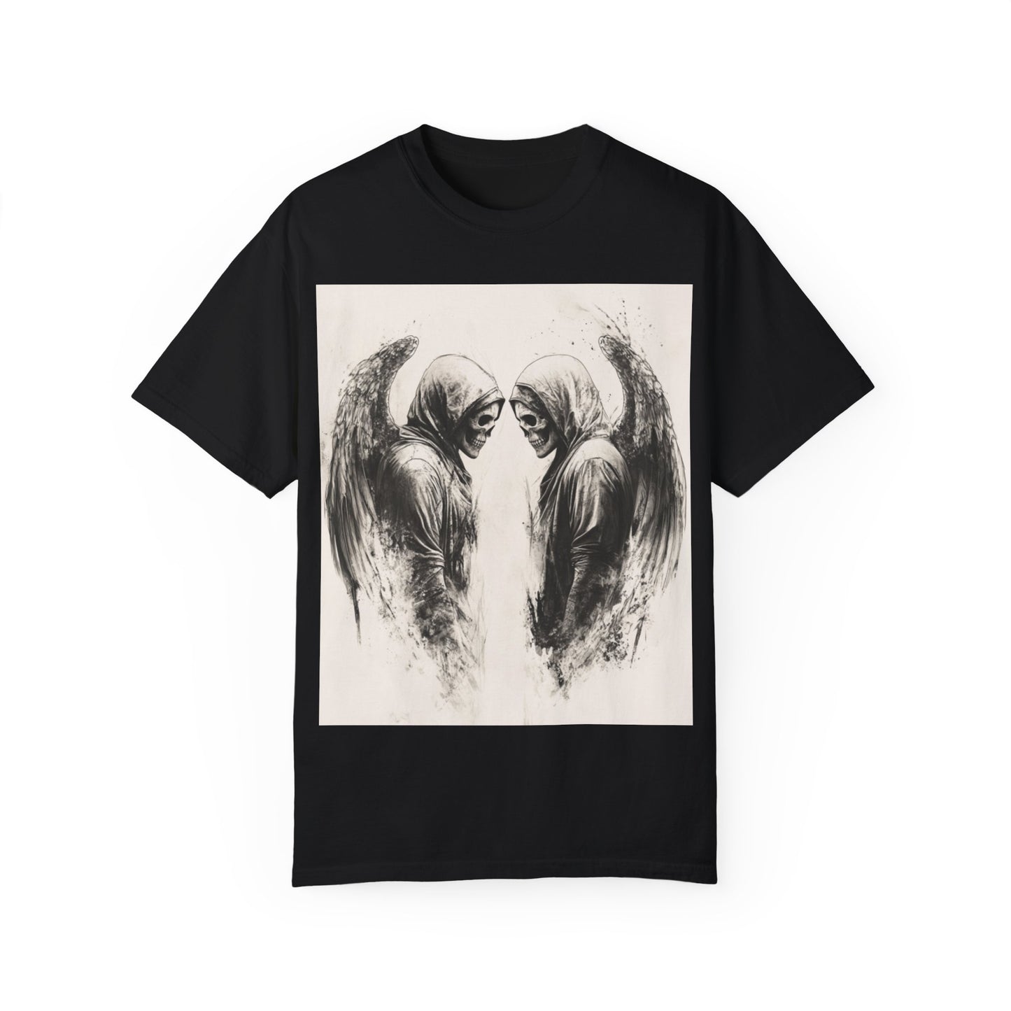 Unisex Garment-Dyed T-shirt – Dark Demon Graphic Design