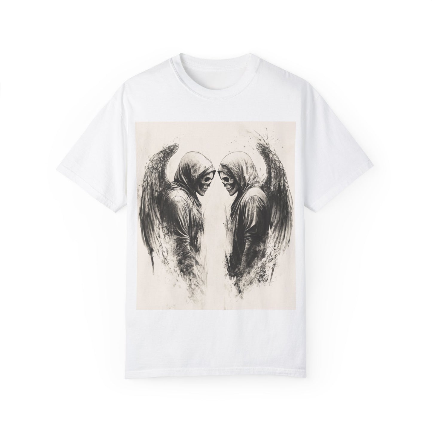 Unisex Garment-Dyed T-shirt – Dark Demon Graphic Design