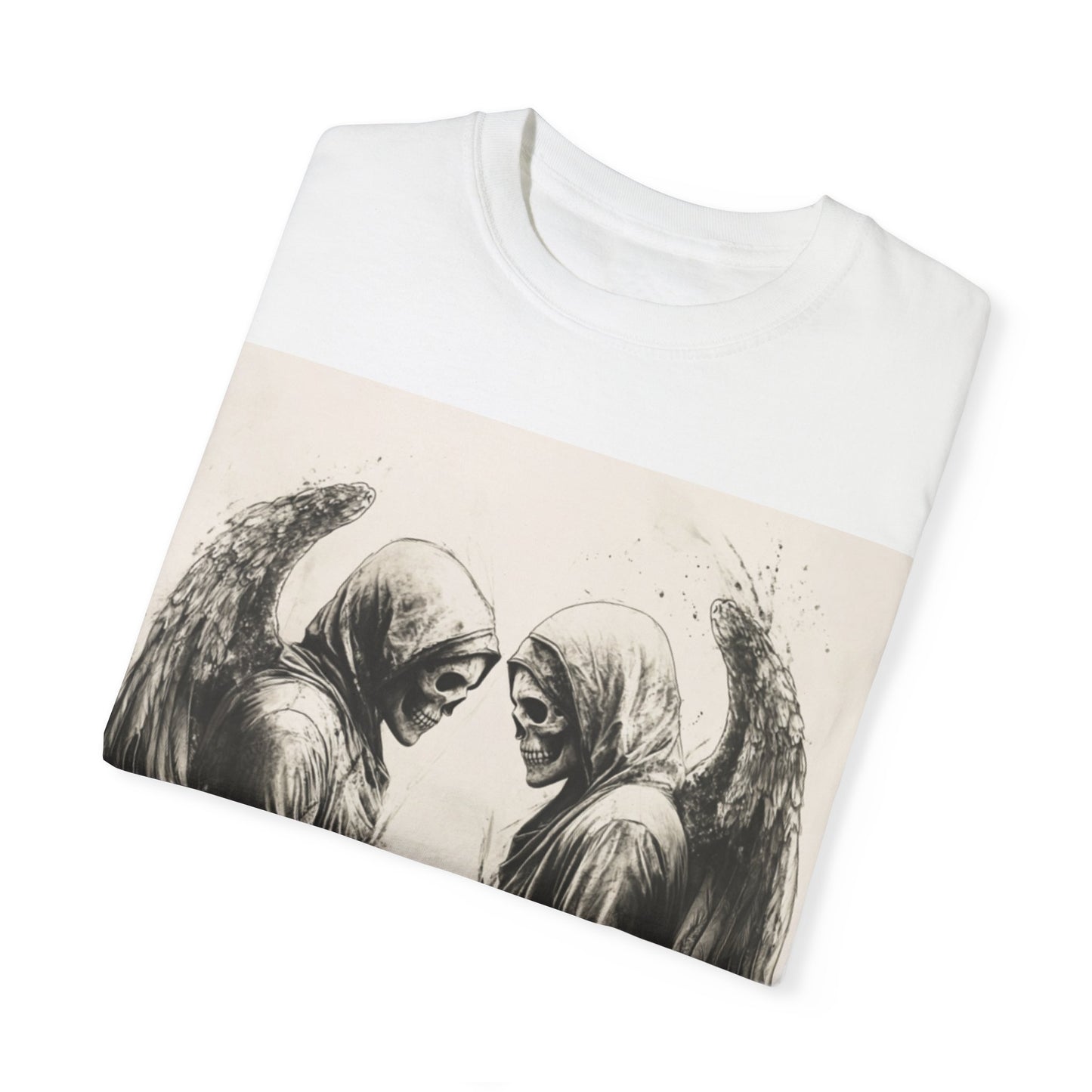 Unisex Garment-Dyed T-shirt – Dark Demon Graphic Design