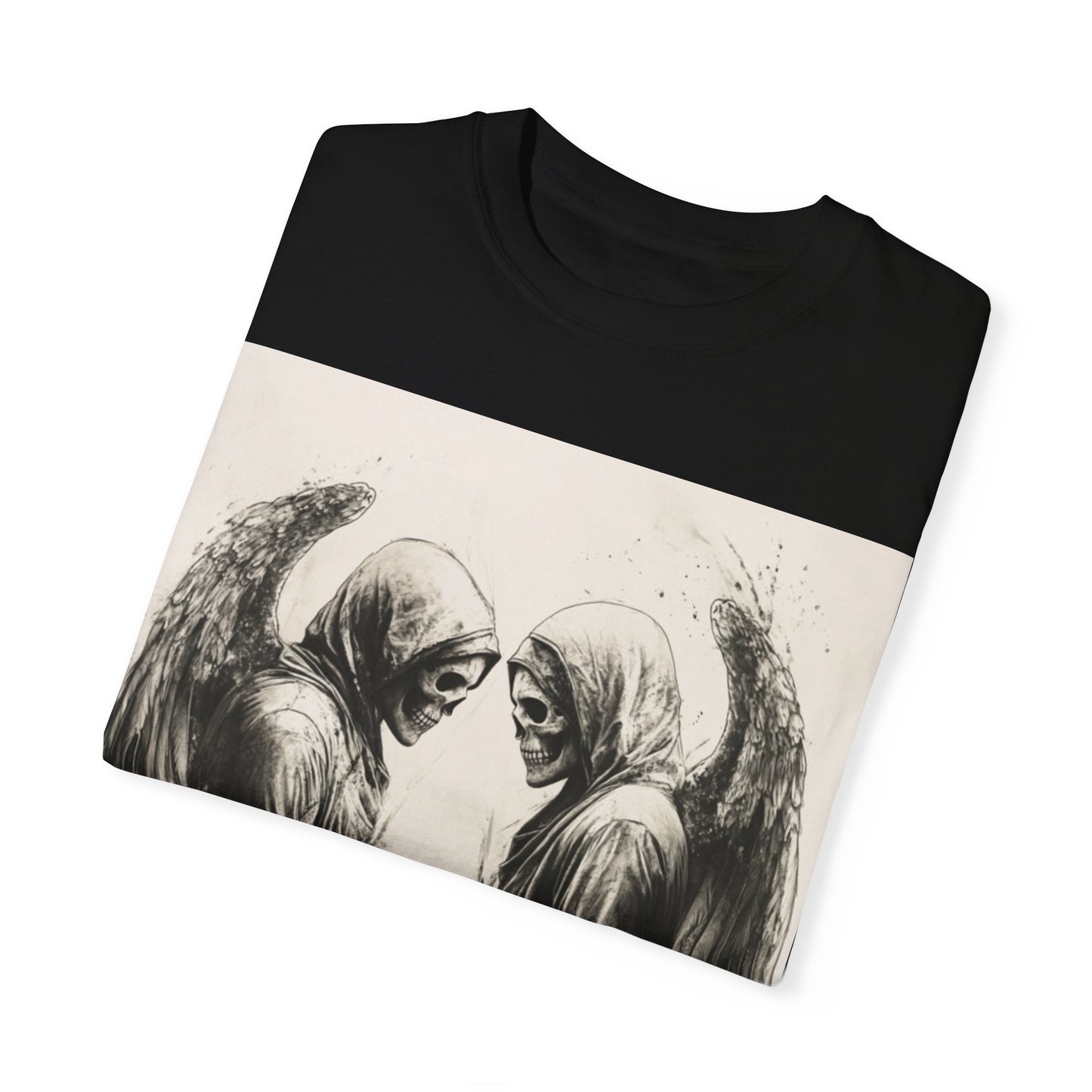 Unisex Garment-Dyed T-shirt – Dark Demon Graphic Design