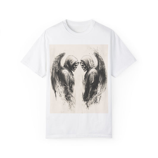Unisex Garment-Dyed T-shirt – Dark Demon Graphic Design