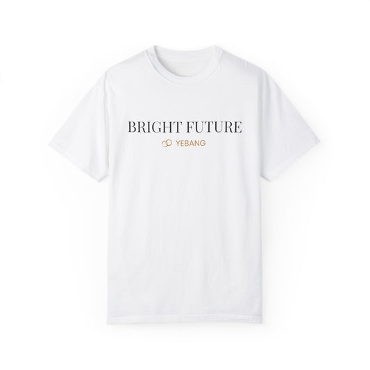 Unisex Garment-Dyed T-shirt – “Bright Future” Graphic Design
